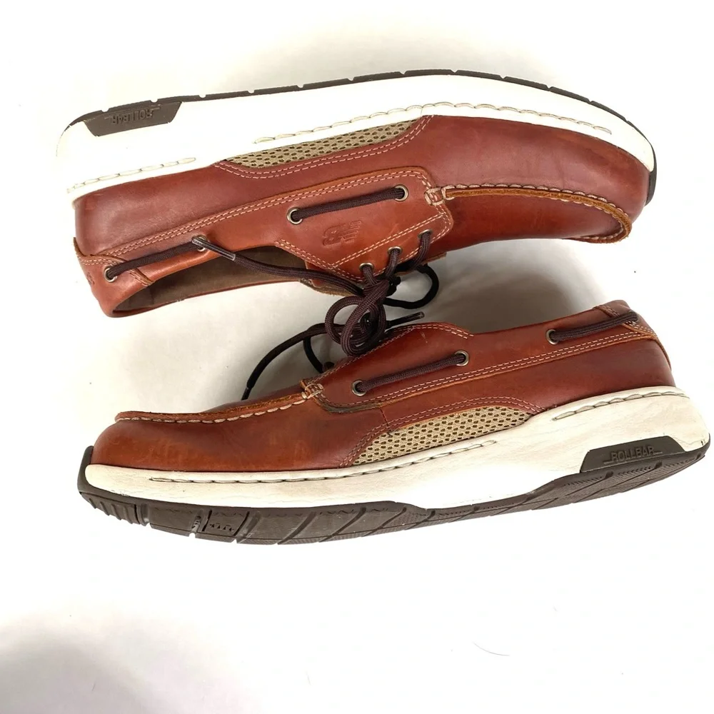 New Balance MD1200 Men’s Leather Walking Boat Shoes Brown Size 10